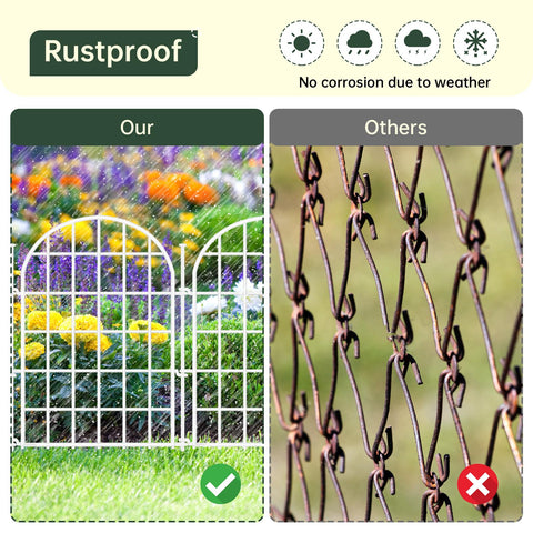 AVELOTUUG patio border fence adds clean decorative edging.