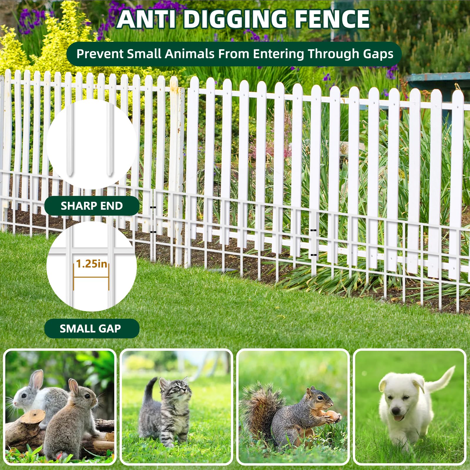 AVELOTUUG decorative garden fence adds style while safeguarding borders.