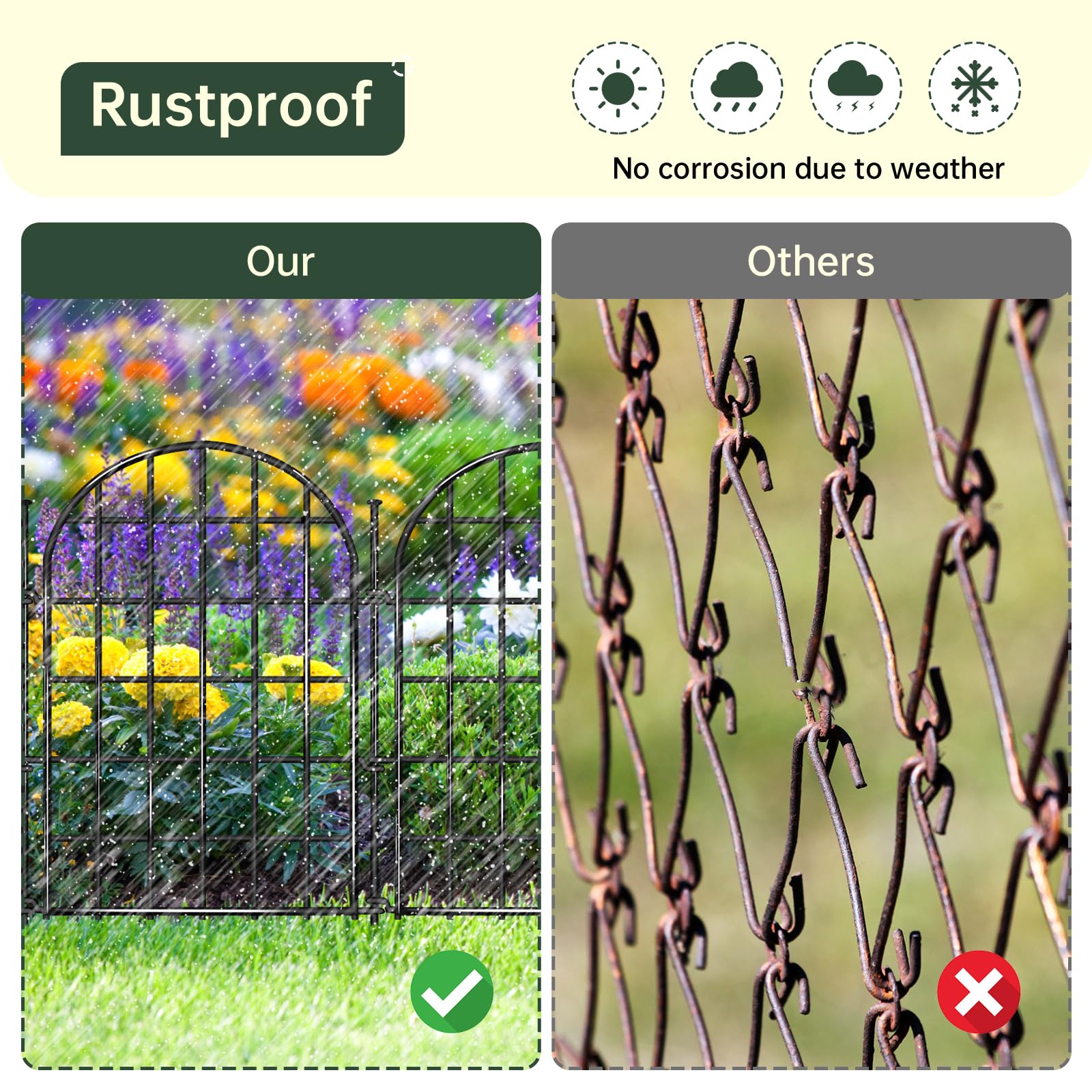 AVELOTUUG rabbit protection fence helps maintain a tidy, thriving garden.