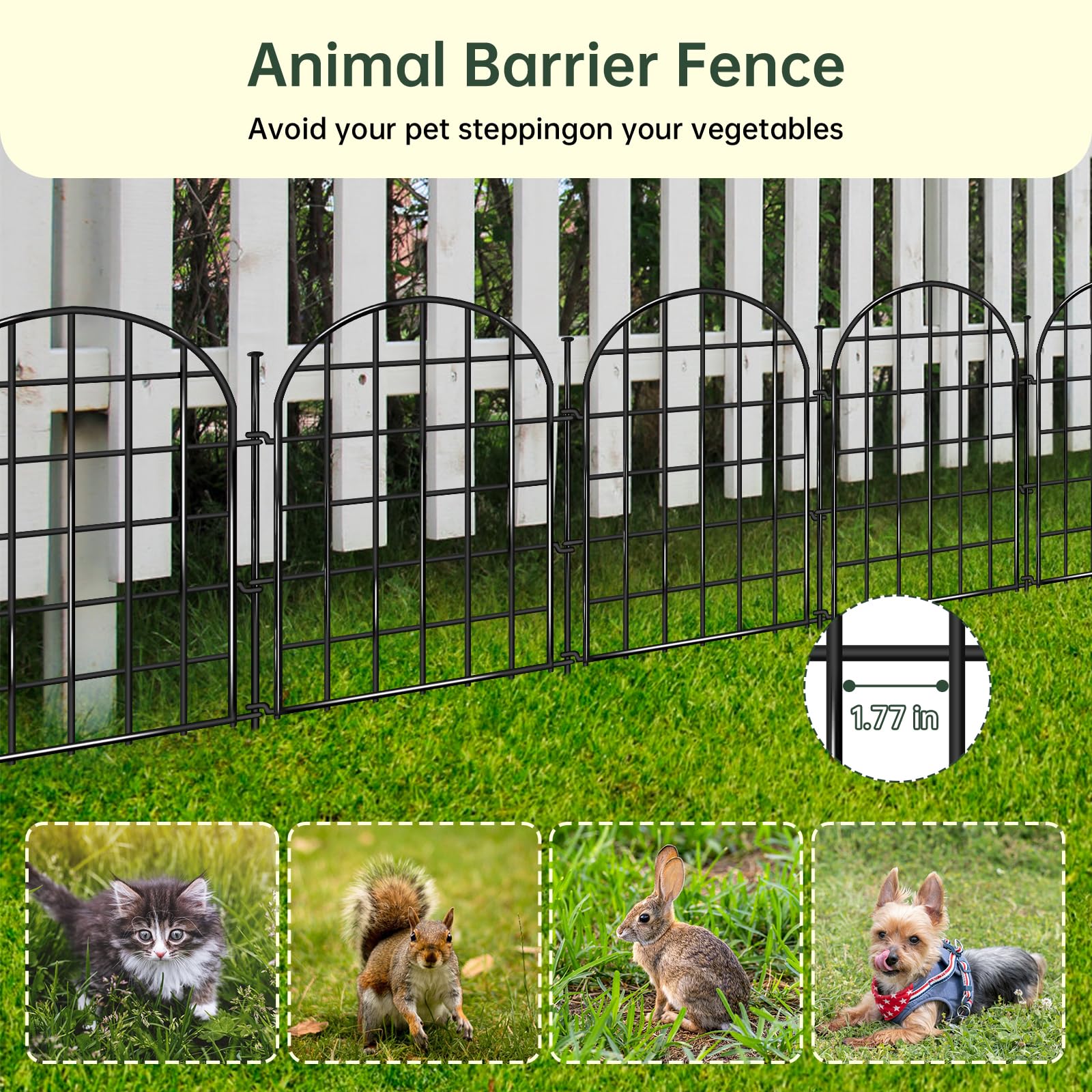 AVELOTUUG rustproof metal garden border offers durable edging that resists rust.