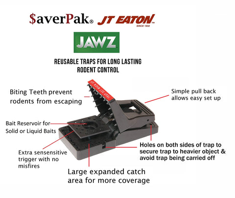 averpak Jawz trap bait reservoir ready to hold solid or liquid attractants