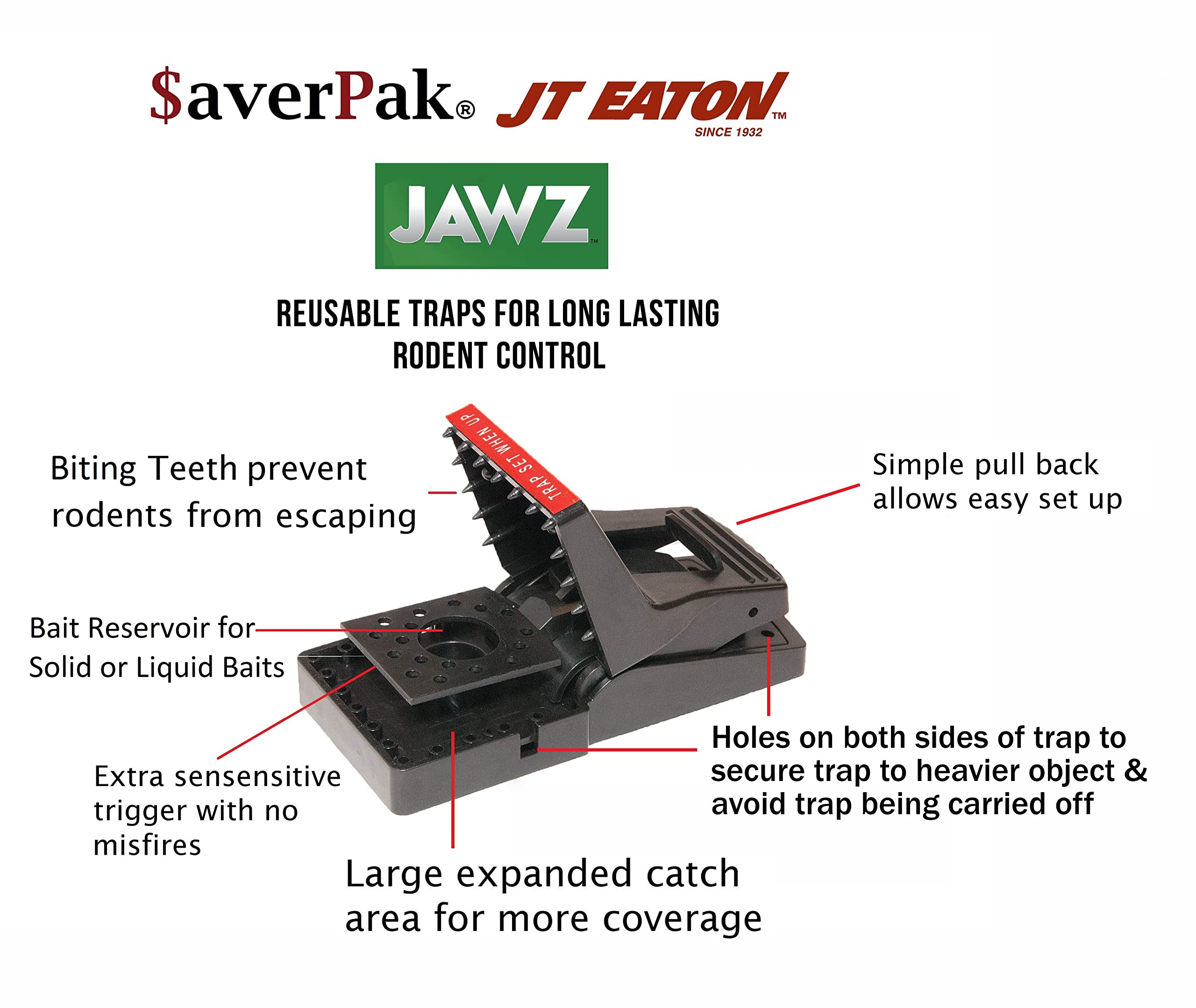 averpak jawz trap side view highlights compact profile for easy bait station placement