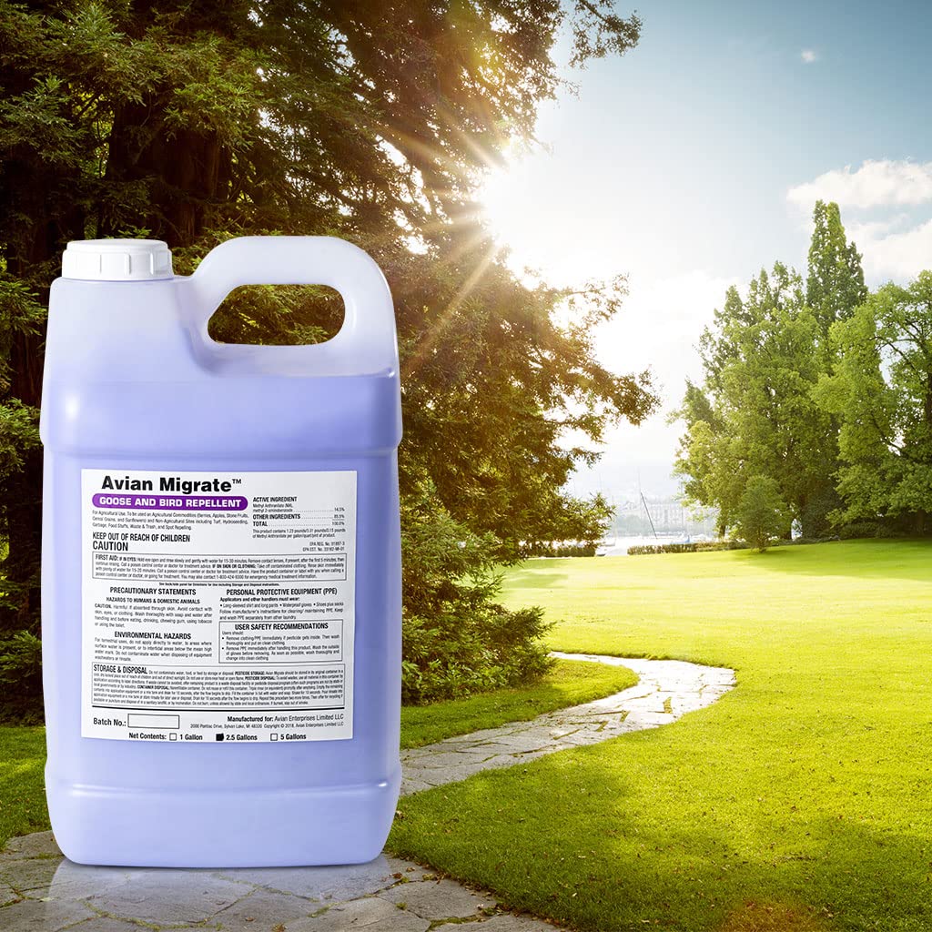 AVIAN MIGRATE dilution with water enables easy, controlled application.