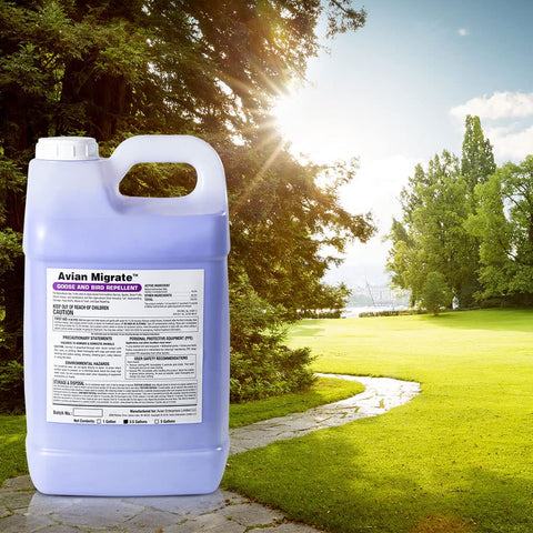 AVIAN MIGRATE dilution with water enables easy, controlled application.