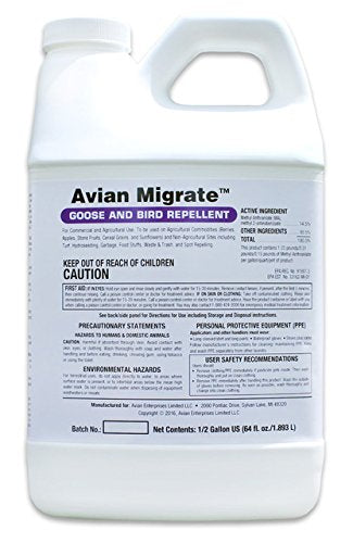 AVIAN MIGRATE goose deterrent bottle protects yards.