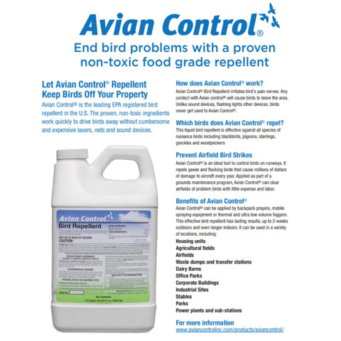 AVIAN MIGRATE safe to use around waterways when directed.