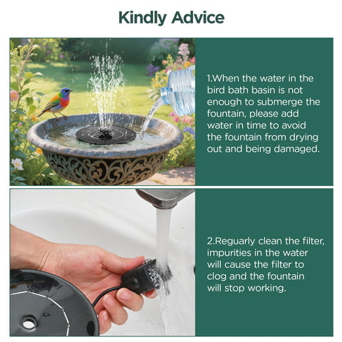 Regular cleaning helps prevent clogging and extends pump life