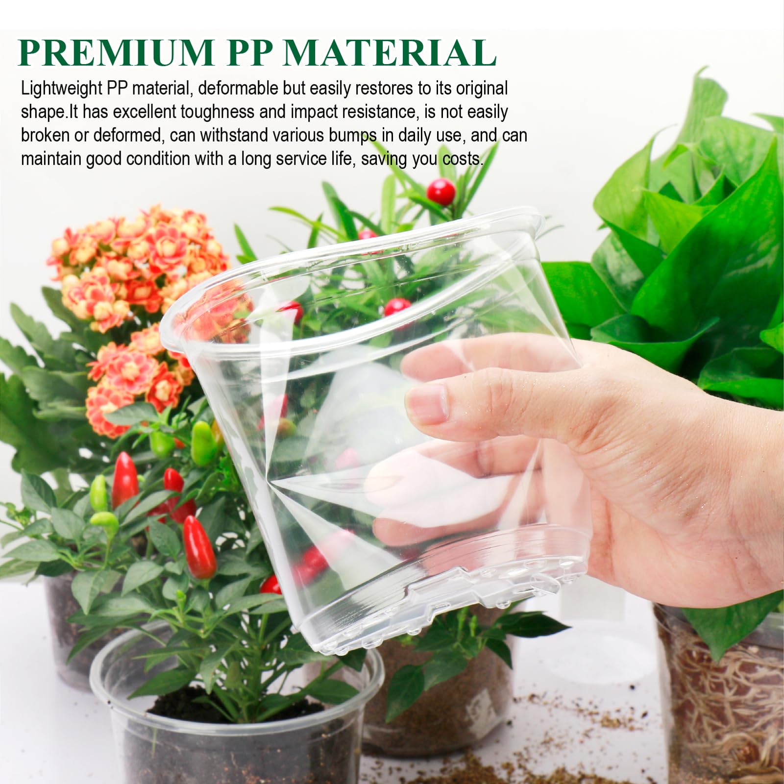 AVOIDSUN stackable pot design saves space and simplifies storage