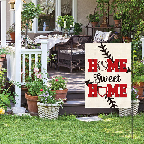 AVOIN Colorlife sports flag with bat and ball motif for yard pride.