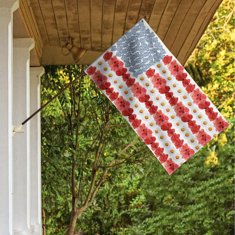 AVOIN colorlife flag with brass grommets provides strong hanging on fence.