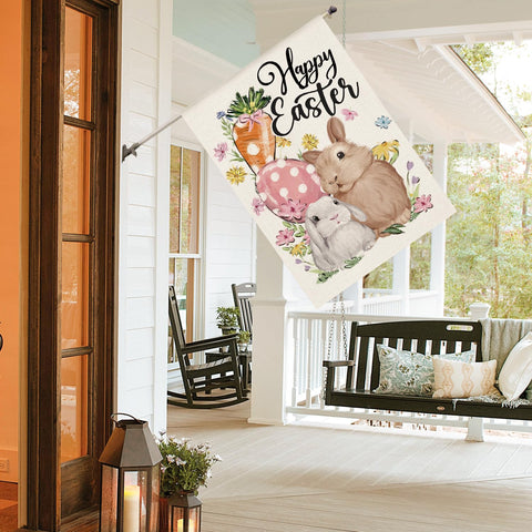 AVOIN colorlife double-sided Easter flag prints on both sides