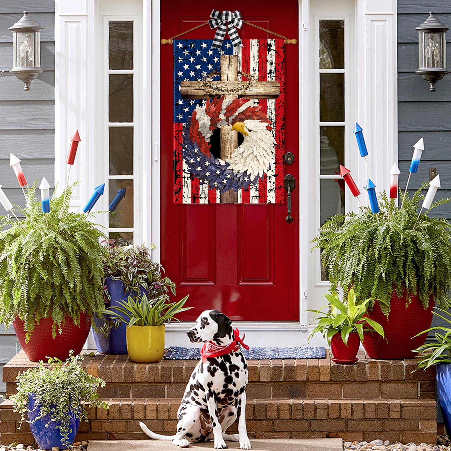 AVOIN colorlife double-sided flag readable from all angles