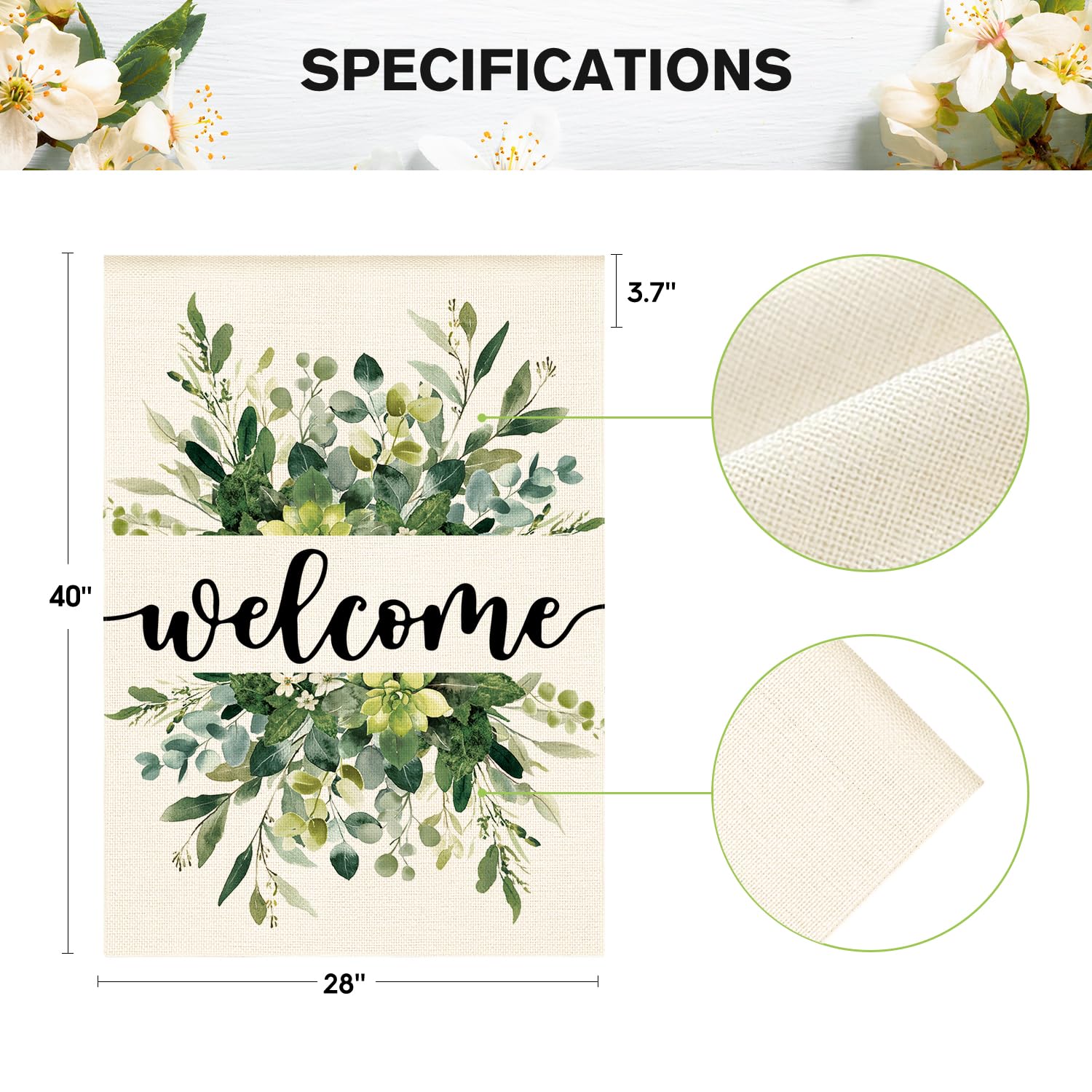 AVOIN colorlife double-sided flag print visible from both sides