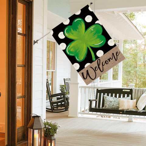 AVOIN colorlife double-sided flag view shows design clearly from both sides.