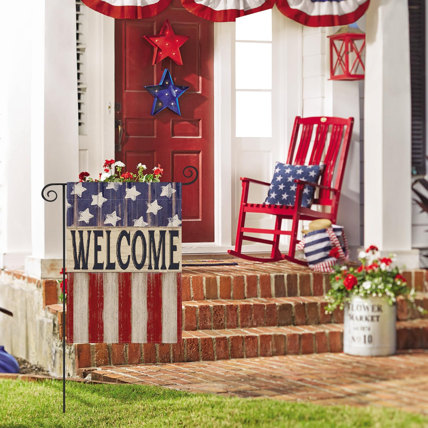 AVOIN colorlife double-sided flag readable from both sides for continuous curb appeal