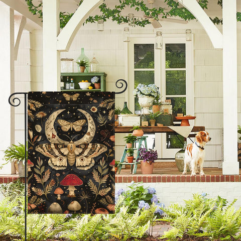 AVOIN colorlife forest flag double-sided print visible from any angle.