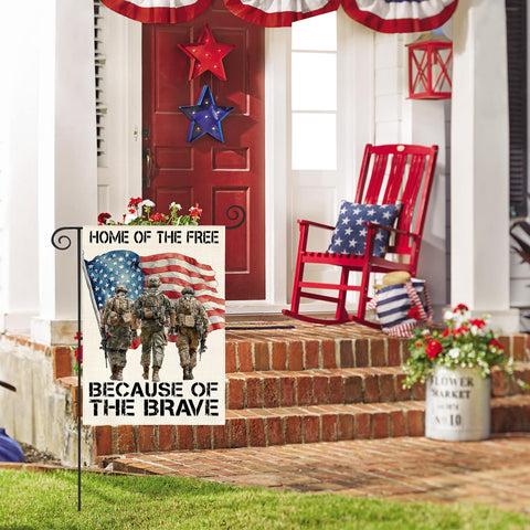 AVOIN colorlife double-sided patriotic flag readable from both sides