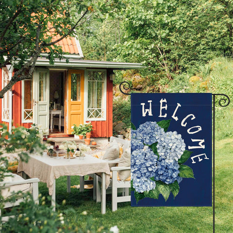 AVOIN colorlife double sided flag reads from both sides