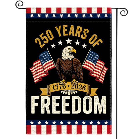 AVOIN colorlife Eagle Patriotic flag front view with double-sided design for visibility