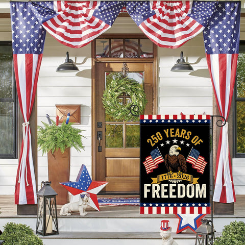 AVOIN colorlife Eagle Patriotic flag stitched panels indicate durable construction