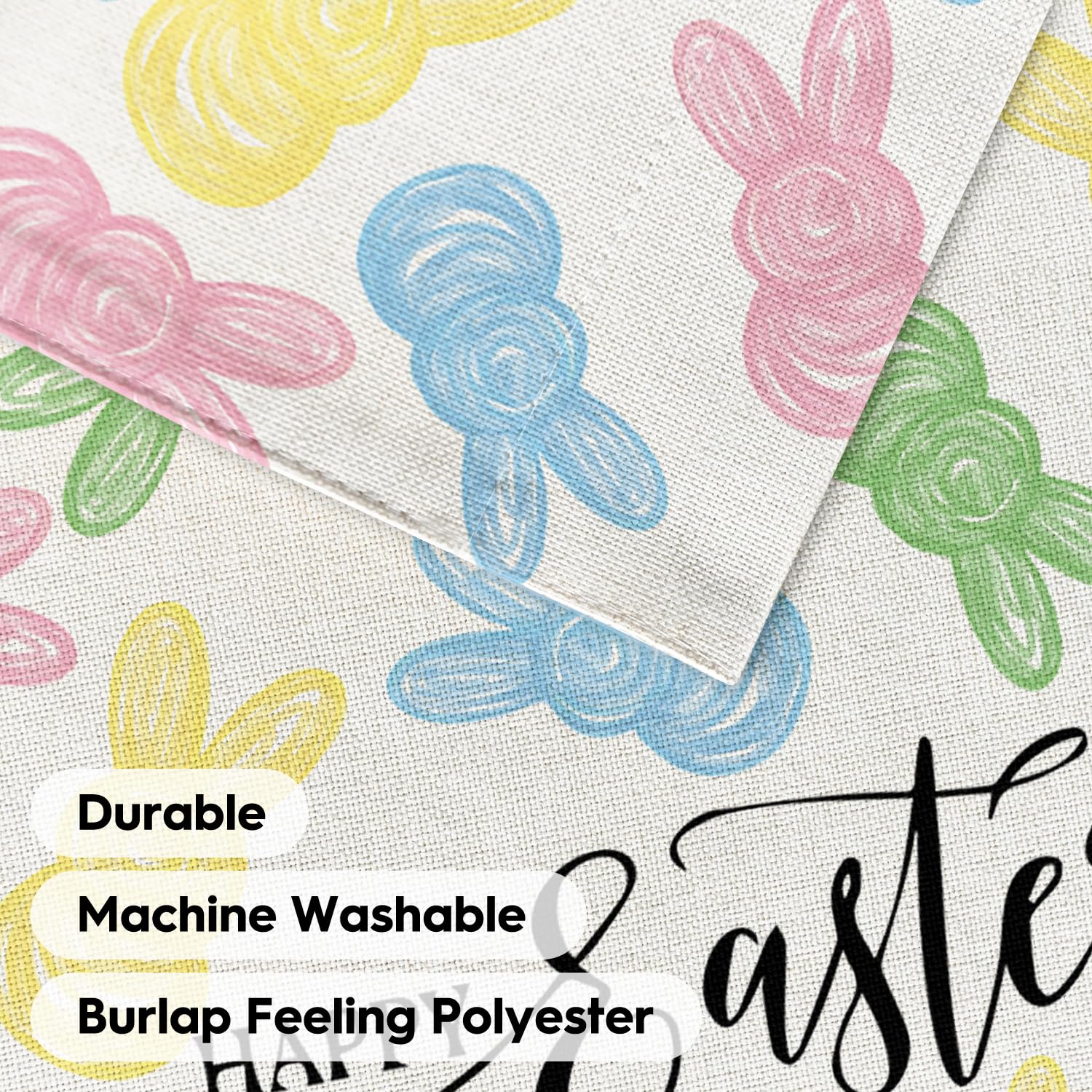 AVOIN colorlife Easter bunny garden flag designed for outdoor use.