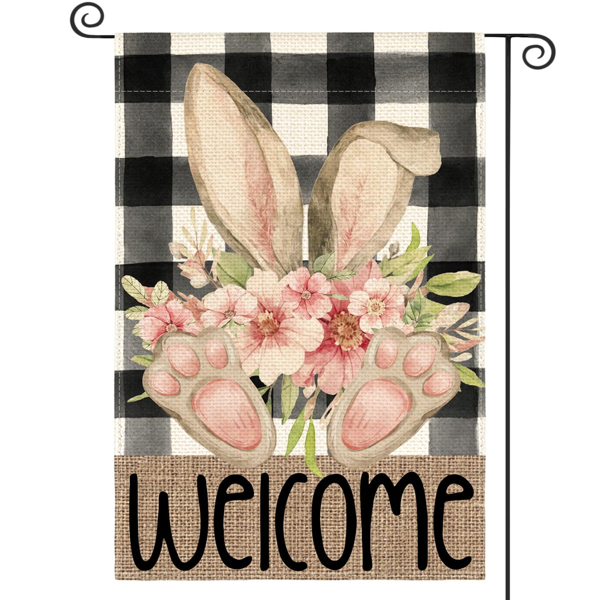 AVOIN colorlife Easter garden flag 12x18, double-sided for vibrant yard display.
