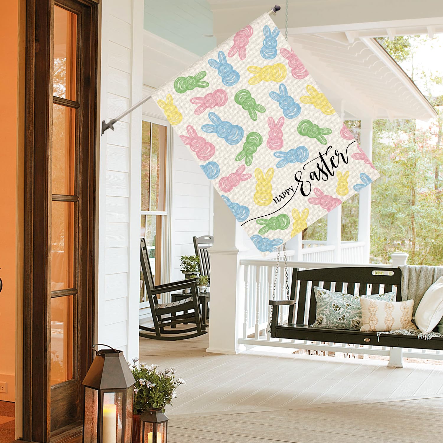 AVOIN colorlife Easter yard flag for porch decor and spring curb appeal.
