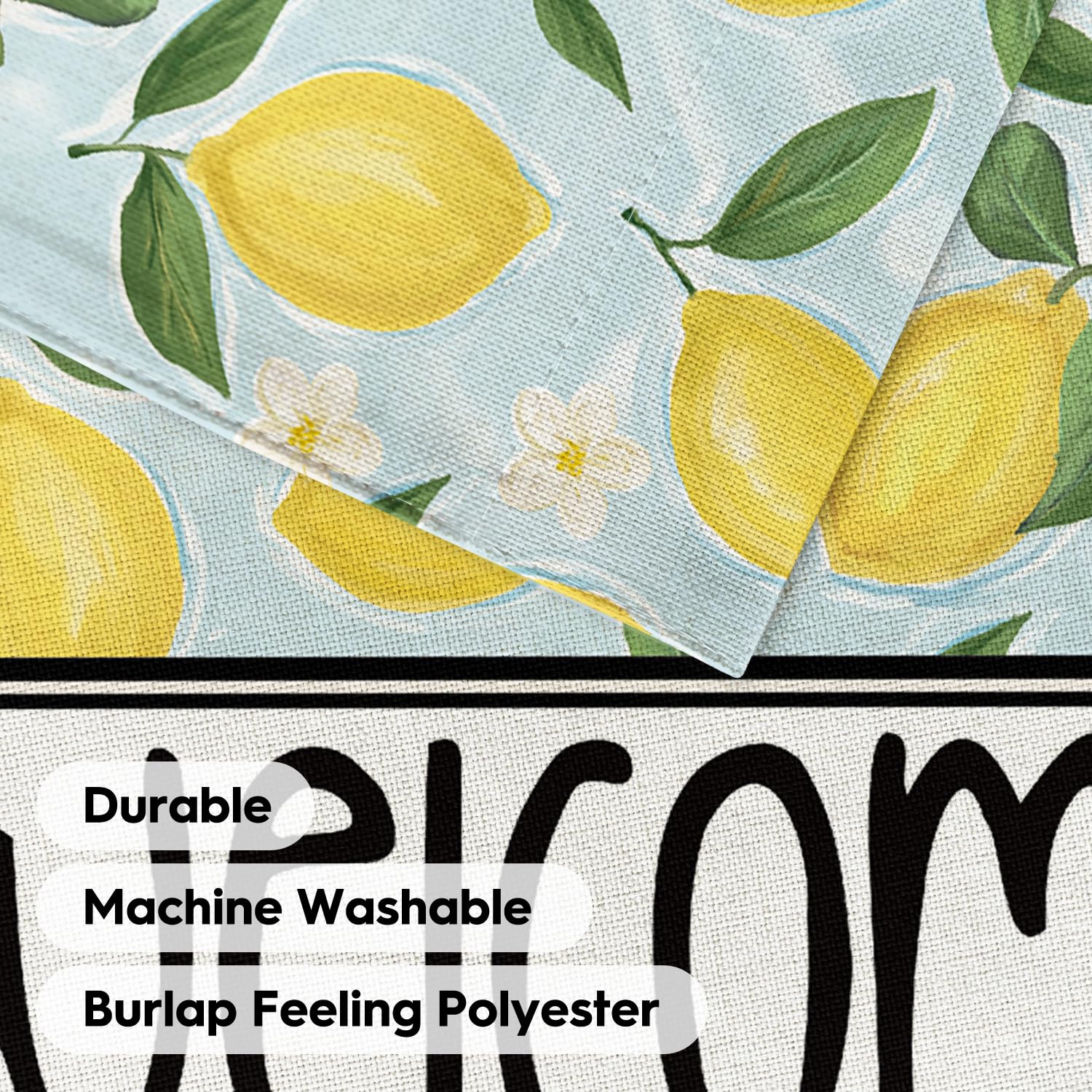 AVOIN colorlife Lemon garden flag boosts curb appeal on decks and porches.