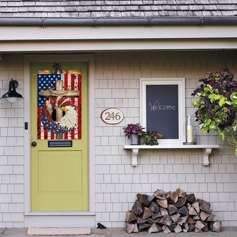 AVOIN colorlife flagpole sleeve and tab for easy installation