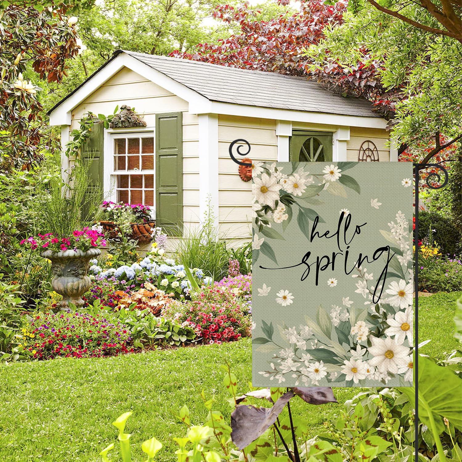 AVOIN colorlife Flagpole sleeve design fits standard stands for easy hanging.