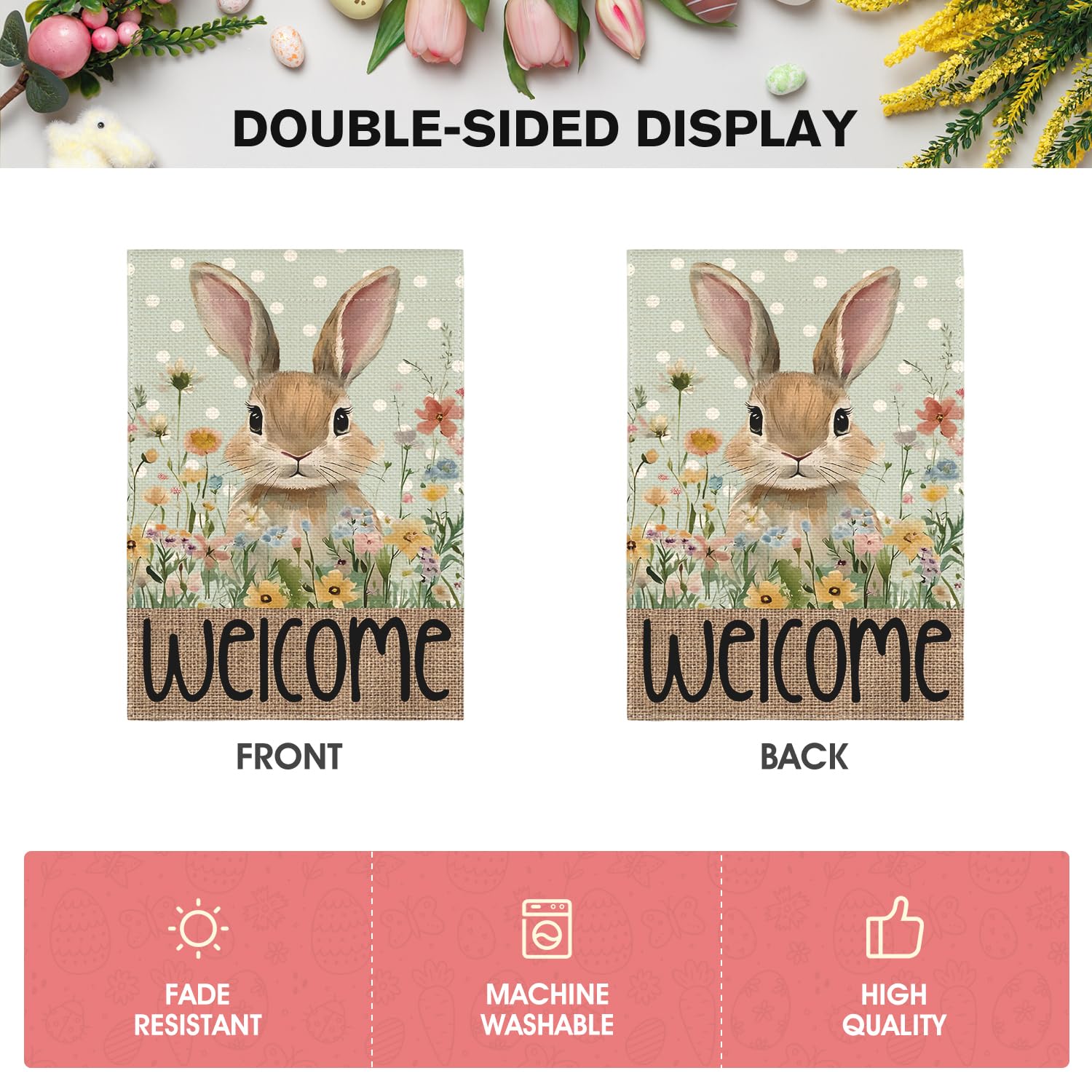 AVOIN colorlife sleeve-fit flagpole hanger for easy garden display.