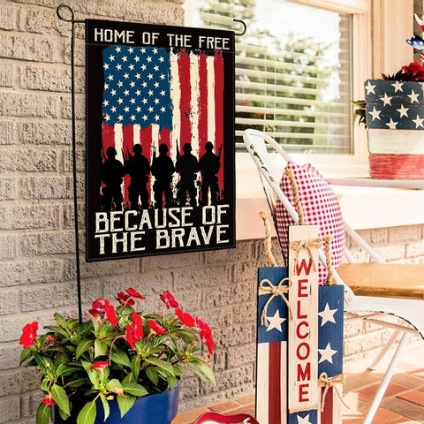 AVOIN colorlife garden flag stand sleeve for easy hanging.