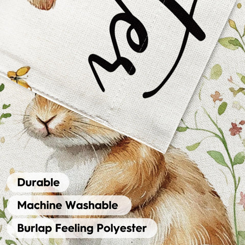 AVOIN colorlife Easter flag is machine washable for easy seasonal cleaning