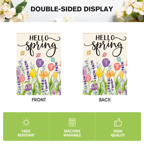Outdoor ready AVOIN colorlife flag designed to withstand spring weather
