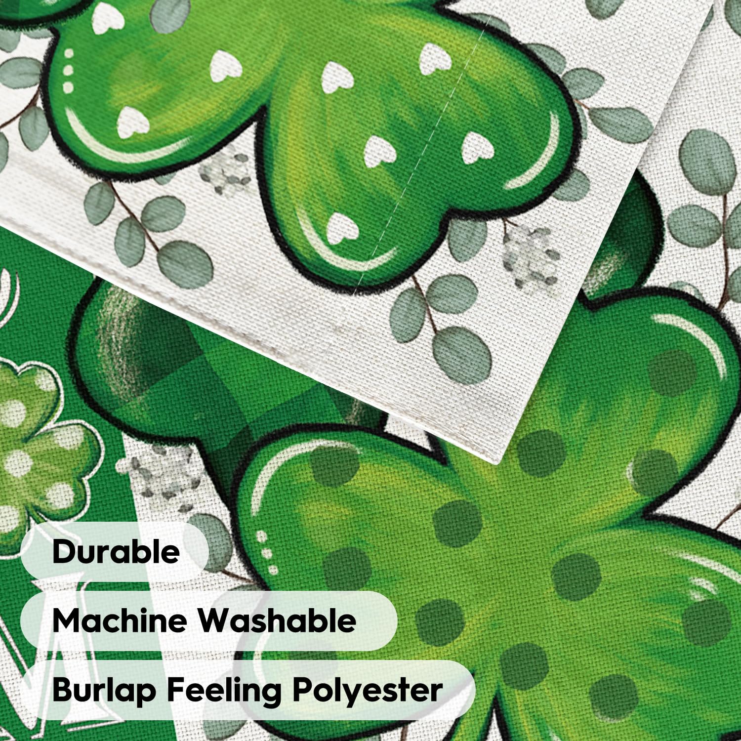 AVOIN colorlife lucky clover motif adds seasonal curb appeal