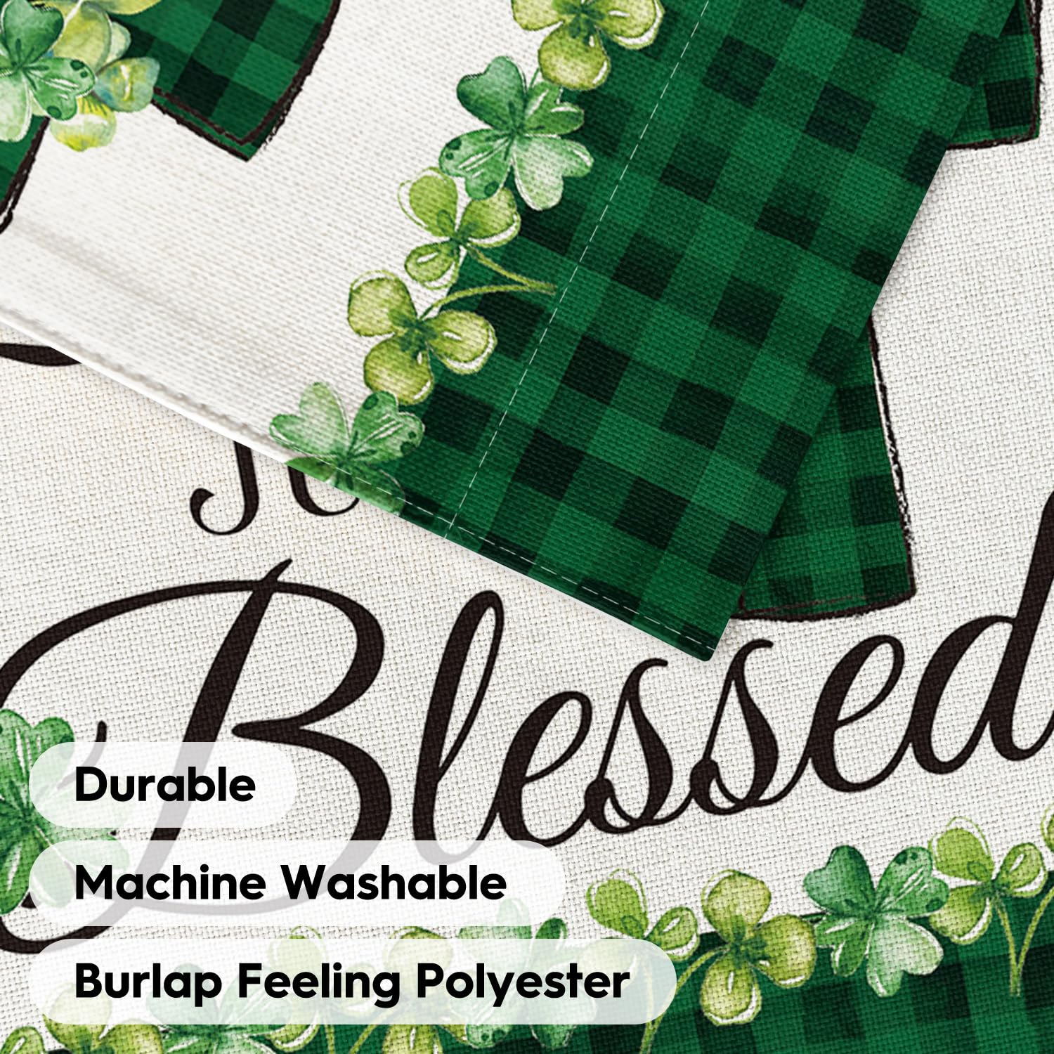AVOIN colorlife Lucky Clover garden flag boosts curb appeal.
