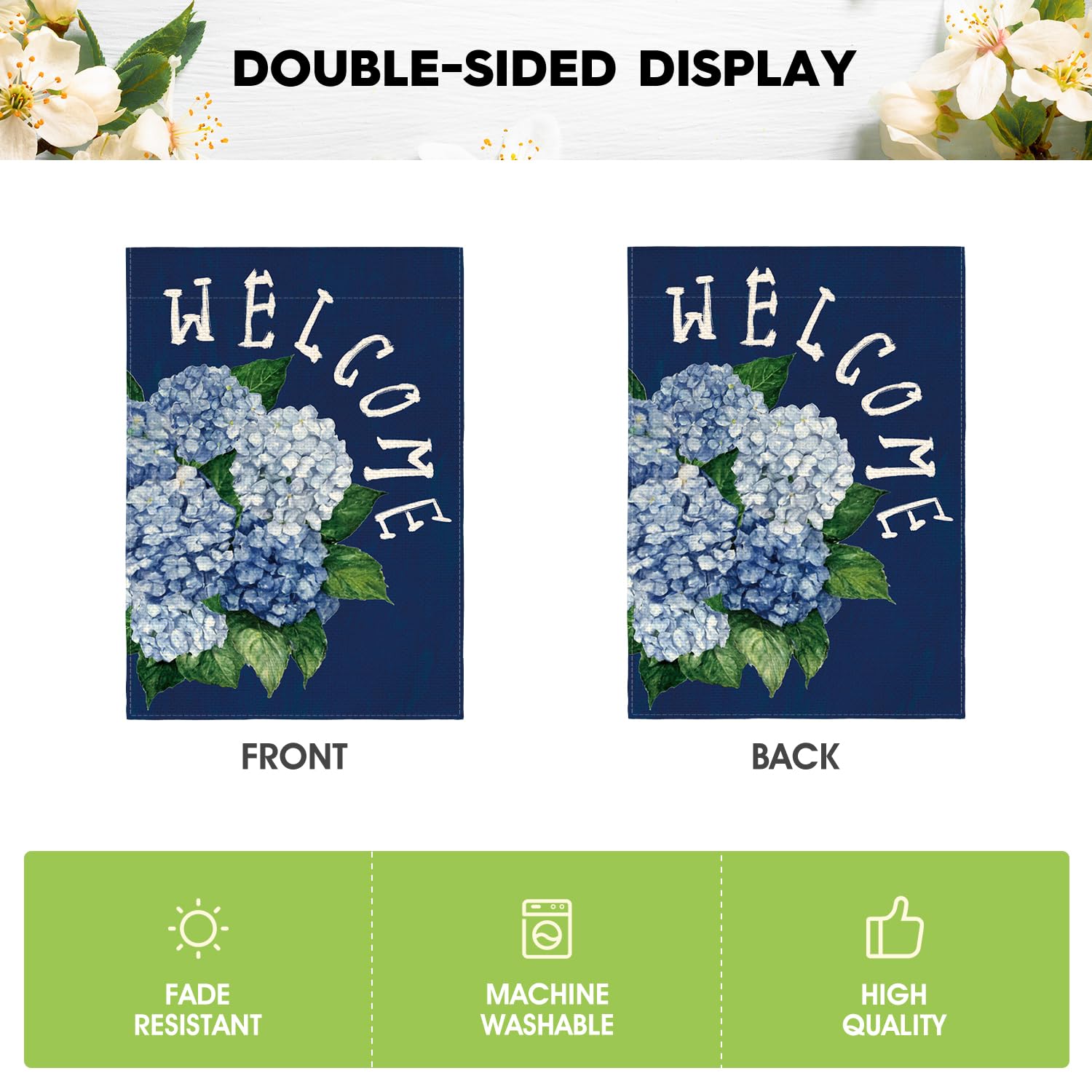 AVOIN colorlife machine washable flag for easy care