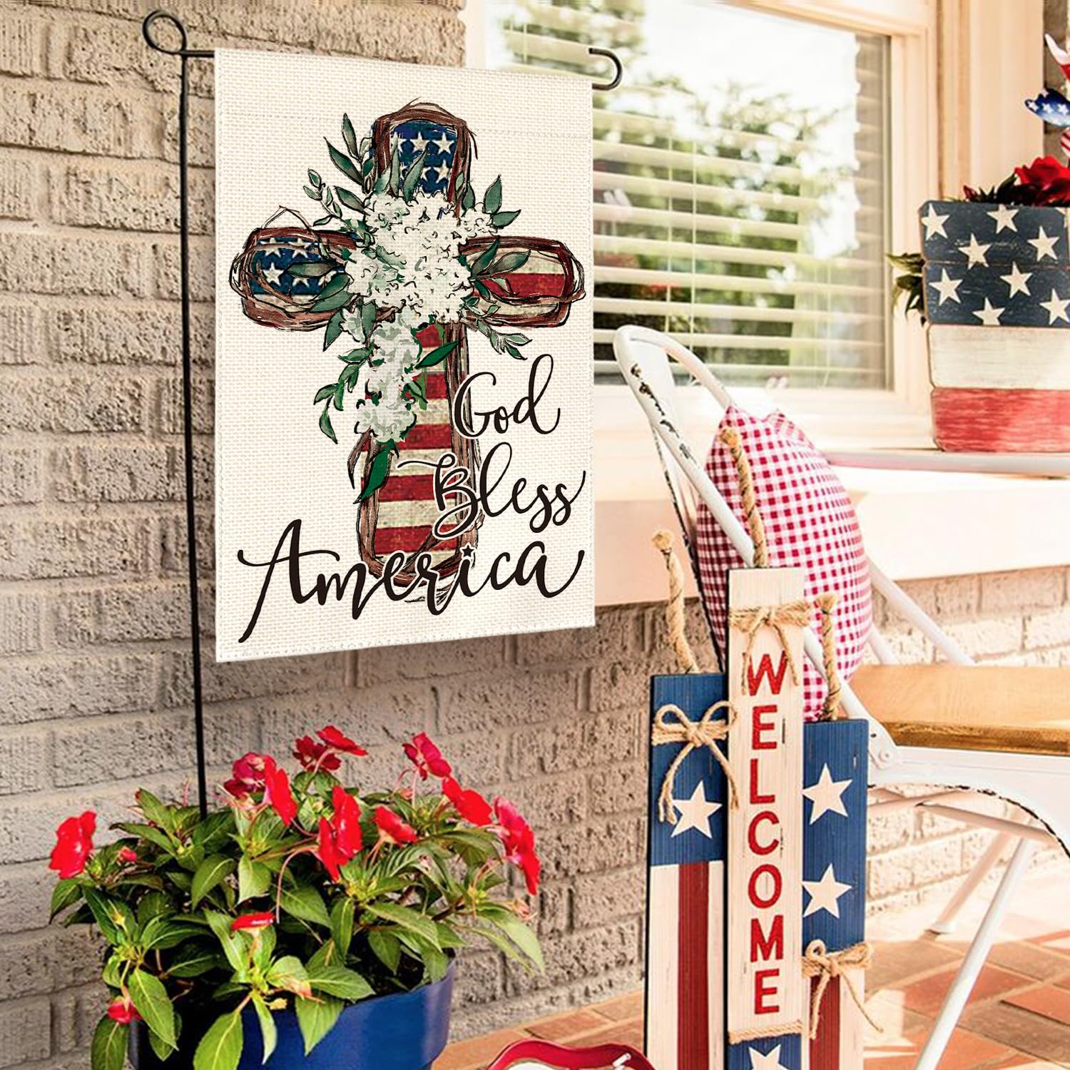 AVOIN colorlife durable polyester flag ready for weather and outdoor use