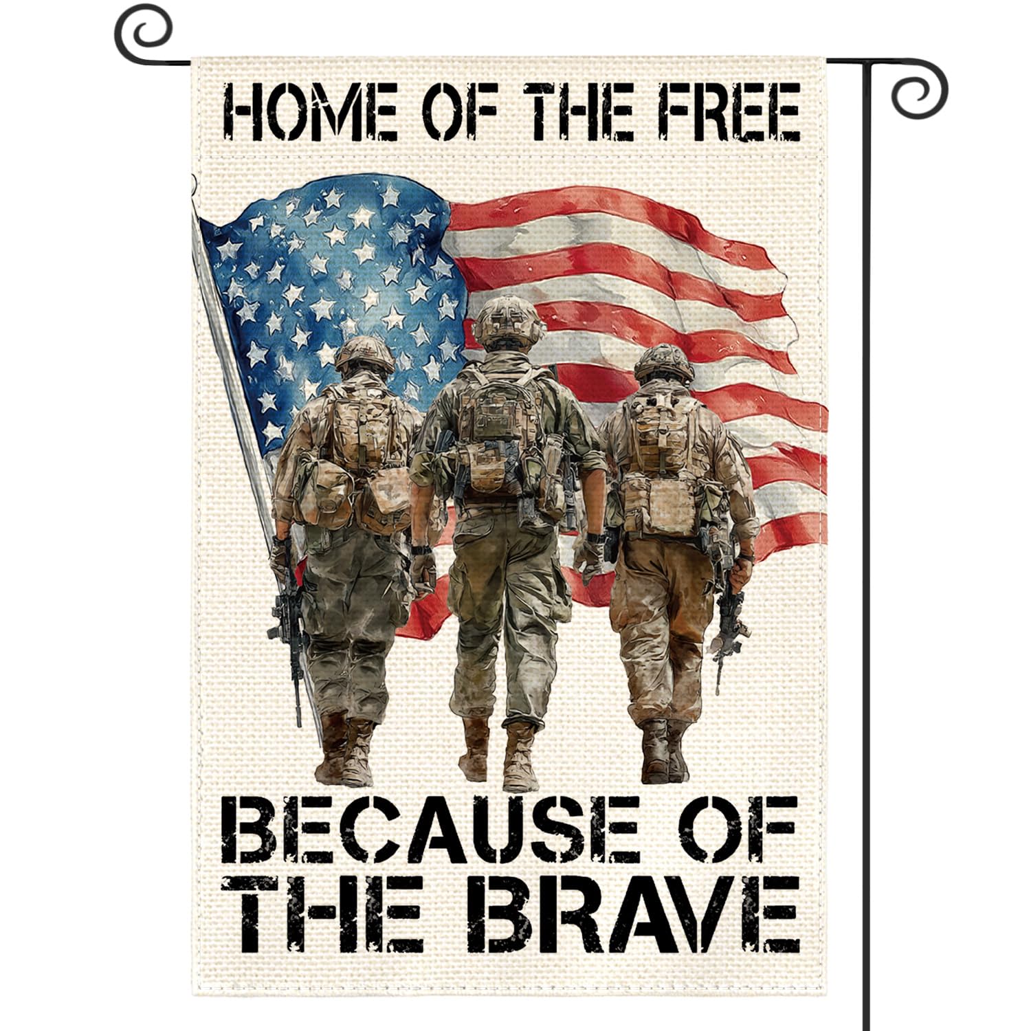 AVOIN colorlife memorial day flag 12x18 on deck for durable outdoor decor
