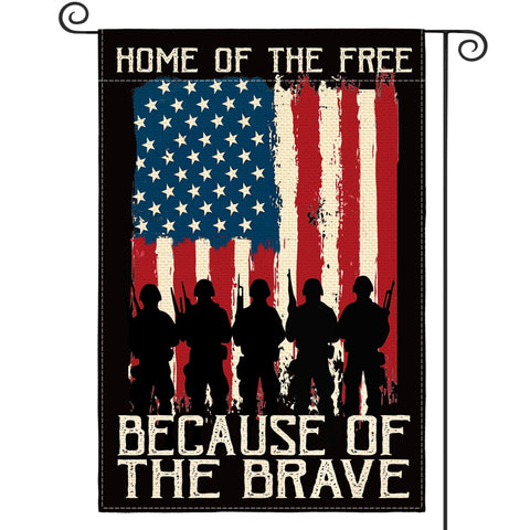 AVOIN colorlife memorial day flag front view for durable outdoor display.