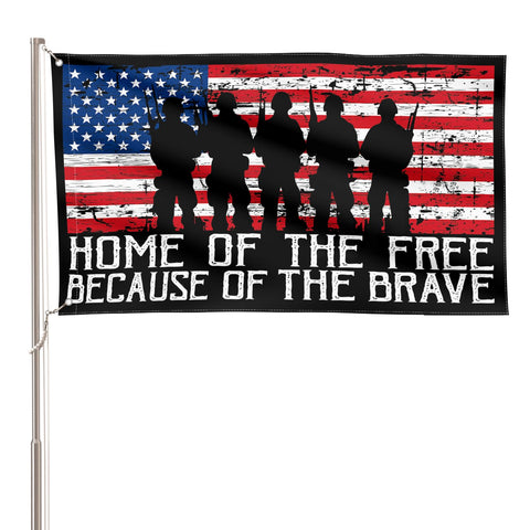 AVOIN colorlife Memorial Day flag front view with double-sided design for porch display.