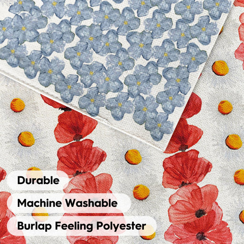 AVOIN colorlife Myosotis Poppy flag on stand shows yard-friendly size