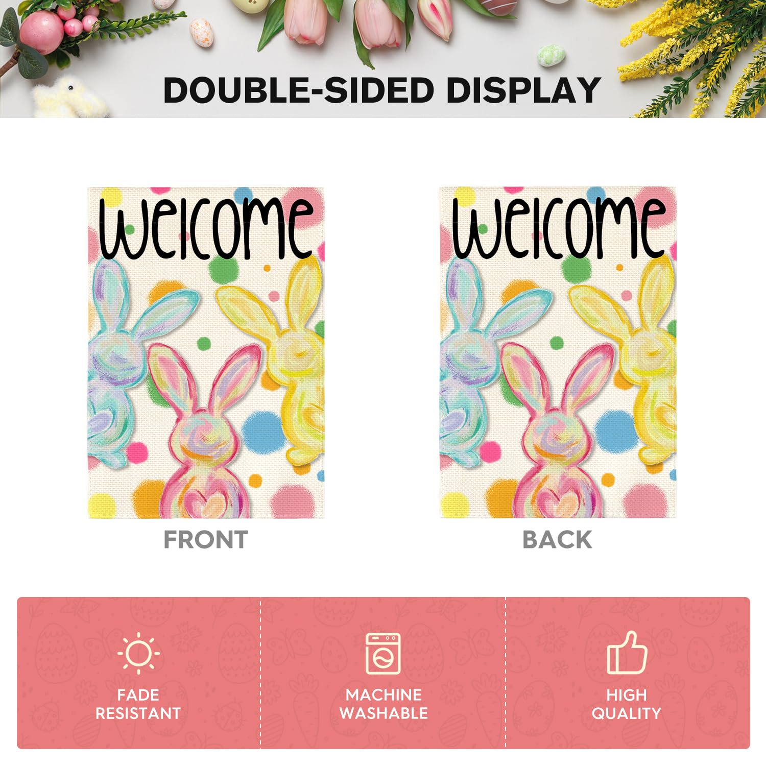 AVOIN colorlife easy-care flag suitable for porch, deck, or garden.