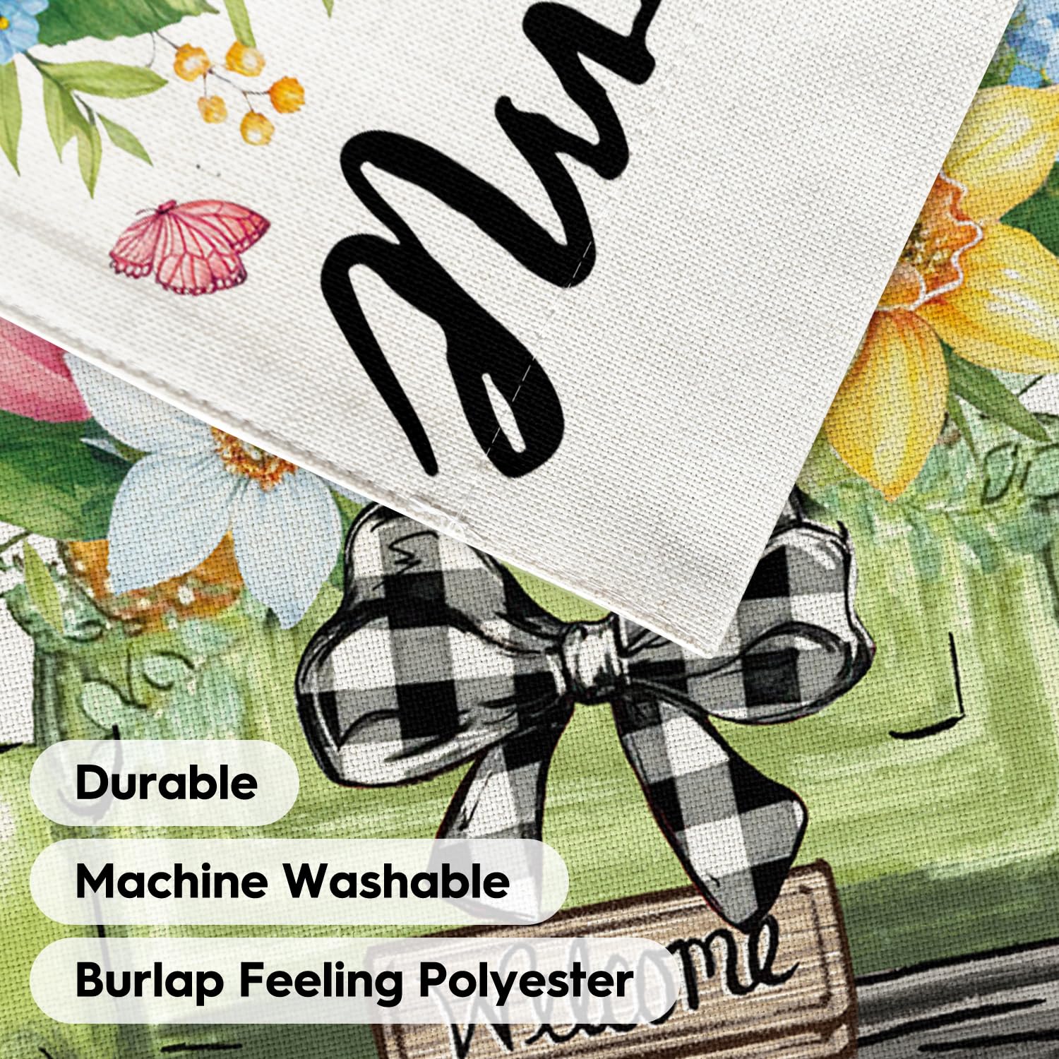 AVOIN colorlife Double-sided print shows tulips from every angle