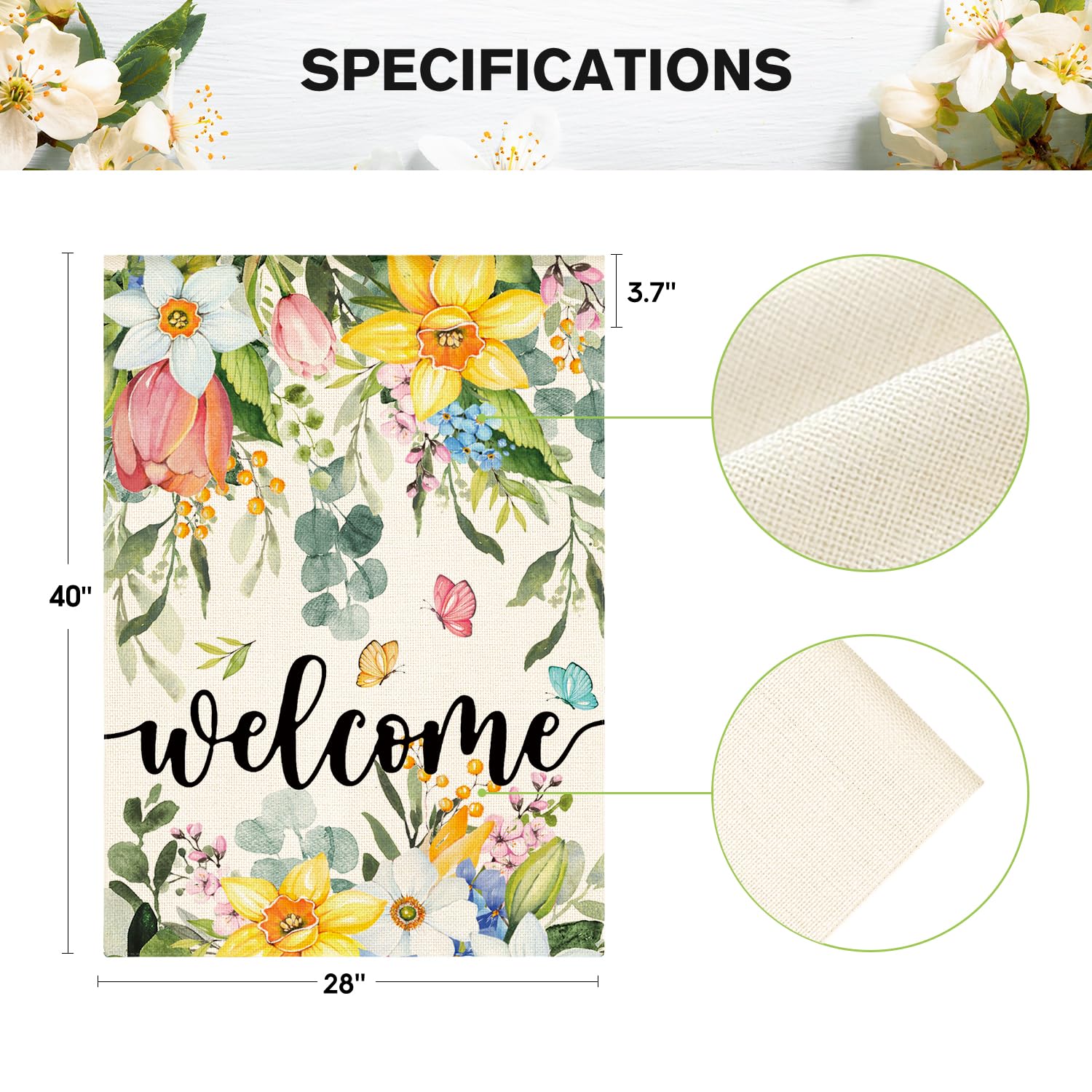 AVOIN colorlife floral design flag adds seasonal charm to yards