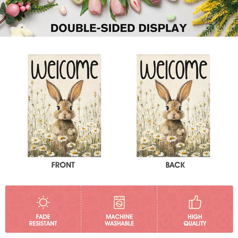 AVOIN colorlife outdoor garden flag brightening yard with floral accents