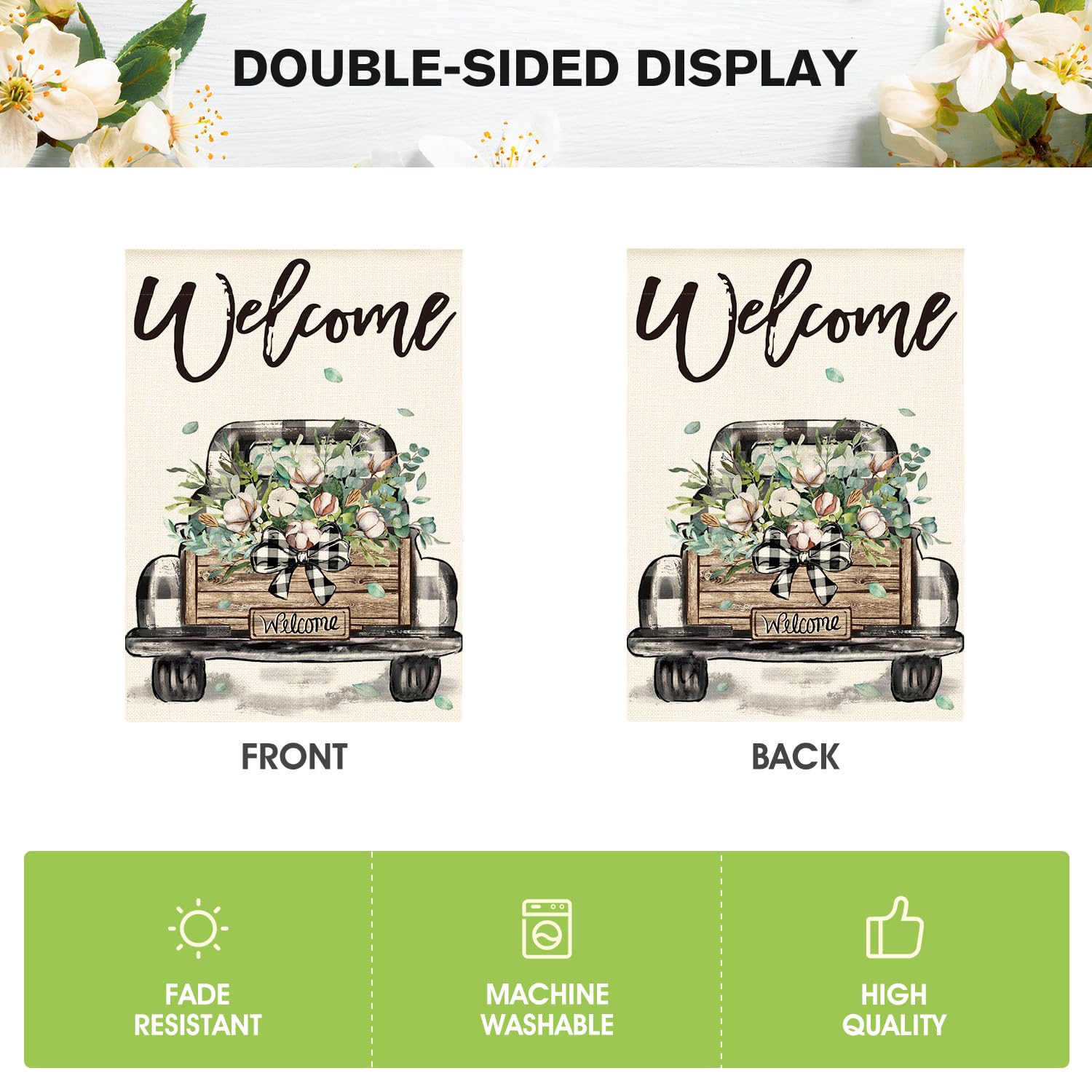 AVOIN colorlife machine washable flag for simple maintenance.
