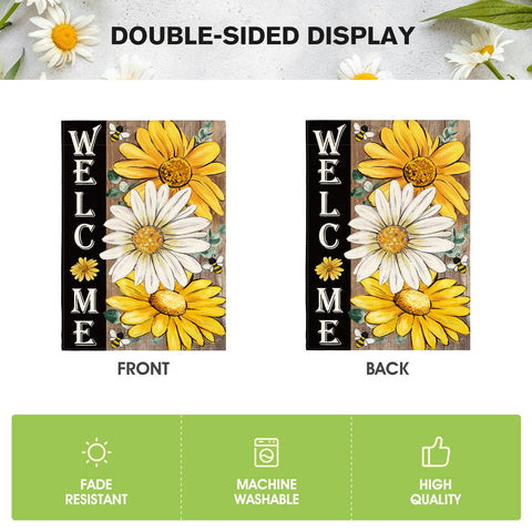 AVOIN colorlife patio flag for deck display welcoming guests