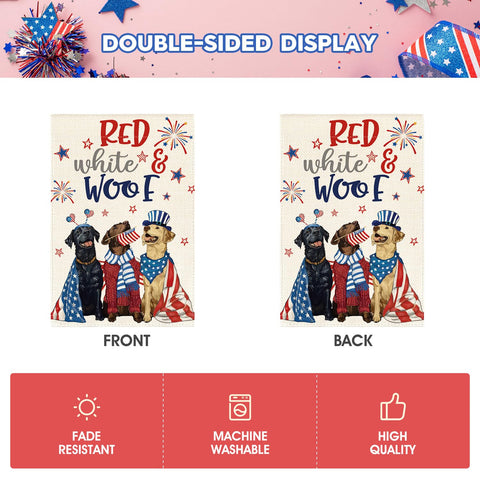 AVOIN colorlife patriotic dogs flag machine washable for easy care.