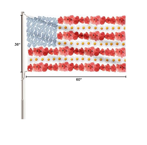 AVOIN colorlife patriotic yard decor flag enhances garden or lawn areas.